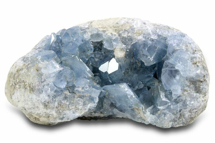 Sparkling Celestine (Celestite) Geode - Madagascar #300090